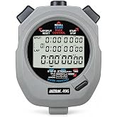 ULTRAK 496 500 Memory Stopwatch, Lap/Split Recall, Stroke Rate &amp; Race Timer | 500 dual lap/split memory with recall while timing, stroke rate, target timer and 2 memory modes for track &amp; swim coaches
