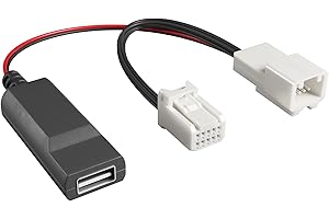 Dongar Dashcam Power Adapter (10-pin Type D) for Mopar Vehicles. Compatible with RAM, Charger, Challenger, Grand Cherokee, & More. Connects to Rearview Mirror, Built-in USB Power Source, Easy Install