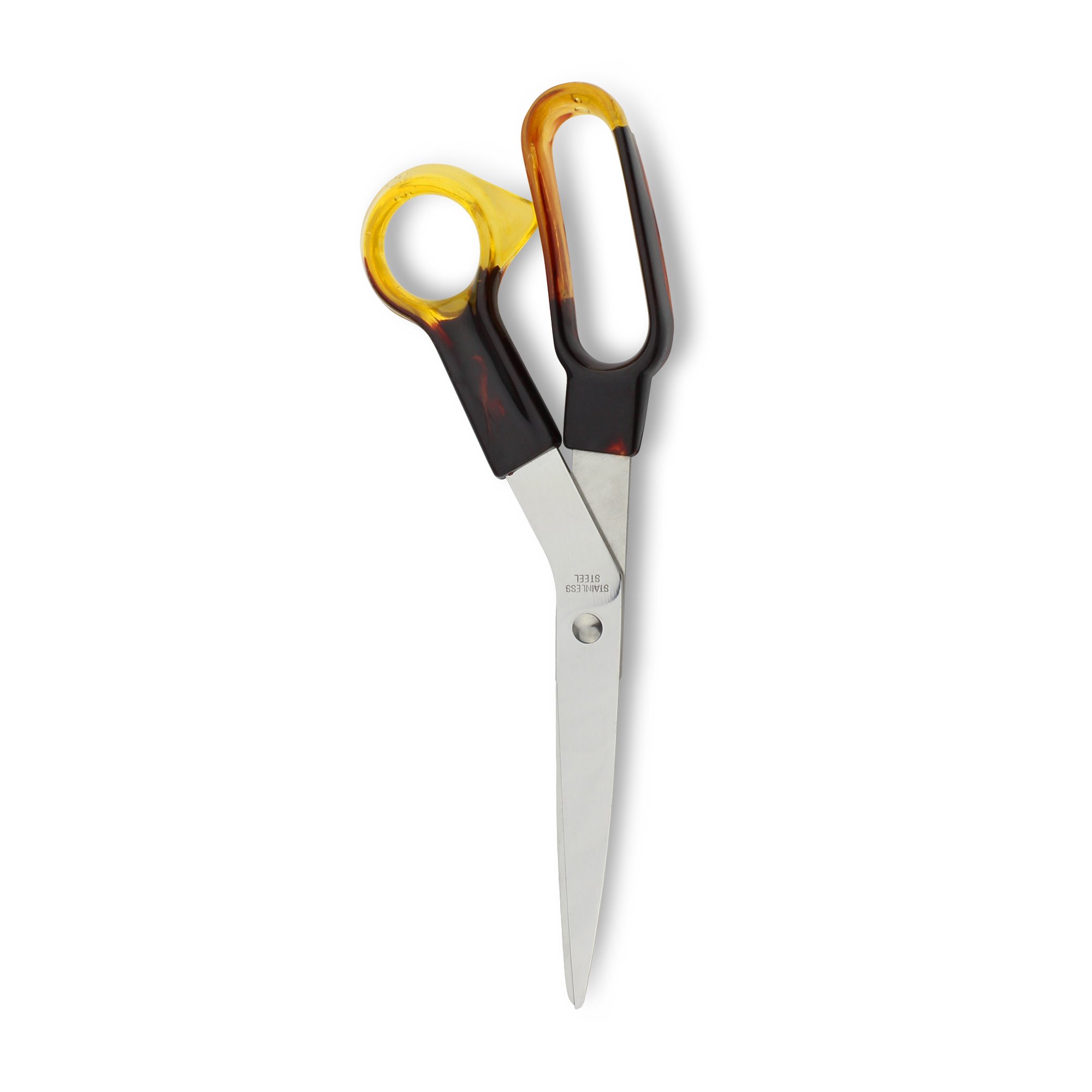 Rockingham Forge Sister Large Sidebent Scissors 7.5cm Stainless Steel Blade - Tortoise Shell Effect Handle – Home Essentials, Heavy Duty, Sharp Kitchen Shears for Cooking, Crafts & Sewing — image 1