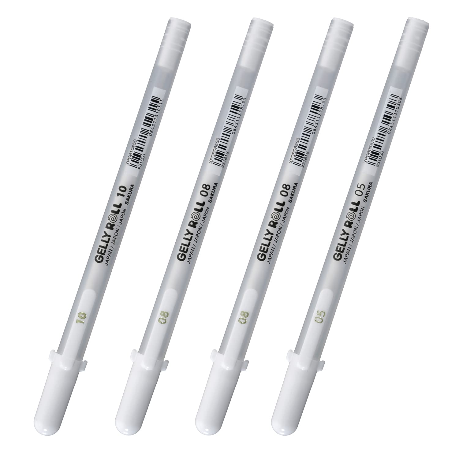 サクラクレパス ジェルボールペン ジェリーロール ホワイト 3種4本入り XPGB4商品画像