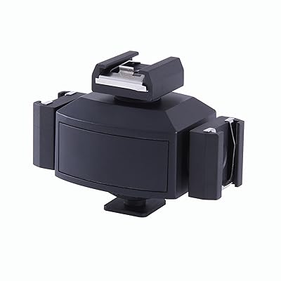 Movo Photo HVA30 Video Accessory Triple Shoe Bracket for Lights, Monitors, Microphones and More