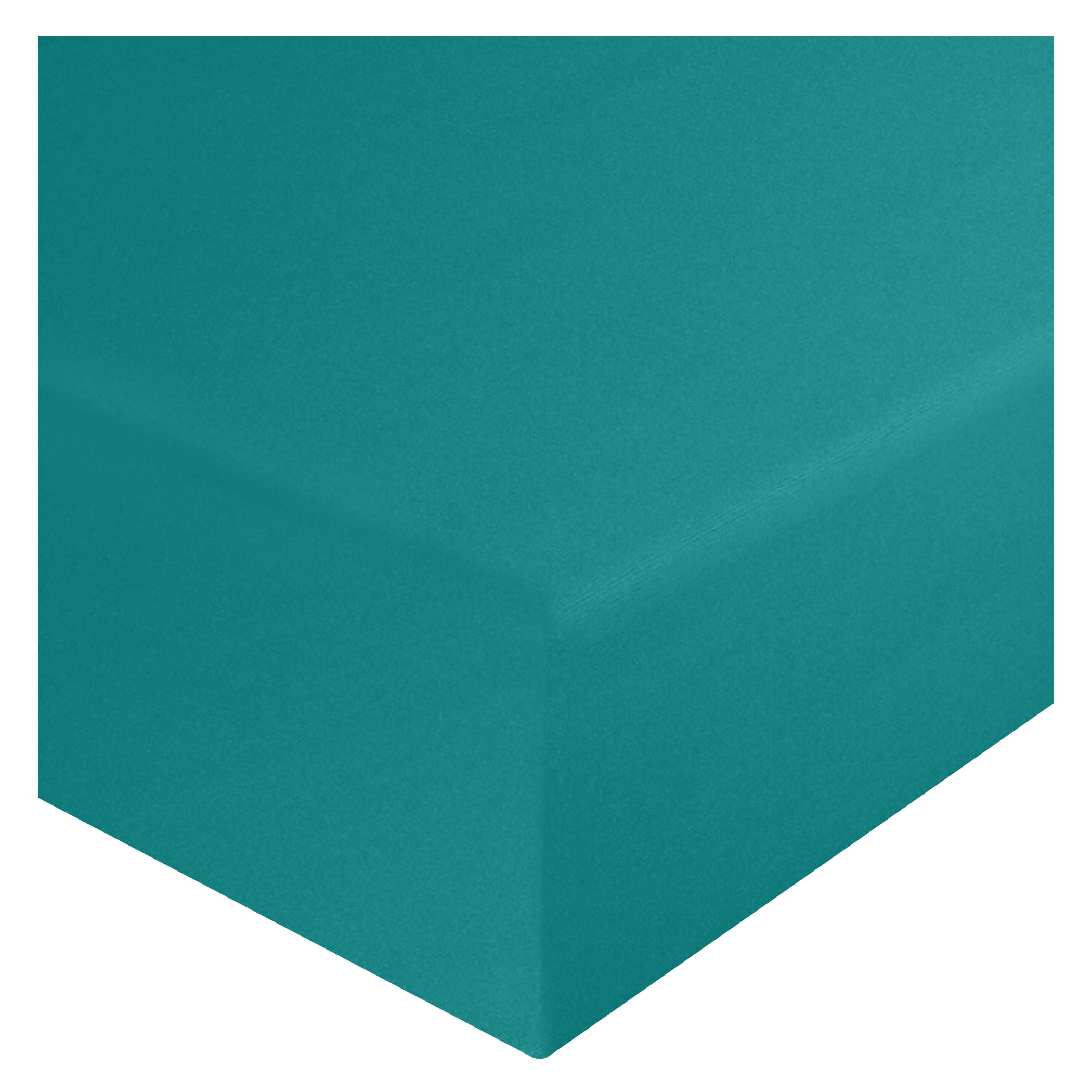 HOME ACE Teal Small Double Fitted Sheet Small Double 4FT 122CM x 190CM, 10"/25CM Deep Small Double Bed Sheets Fitted, Easy Care 4FT Fitted Sheets Small Double Sheet Poly Cotton 3/4 Fitted Sheet
