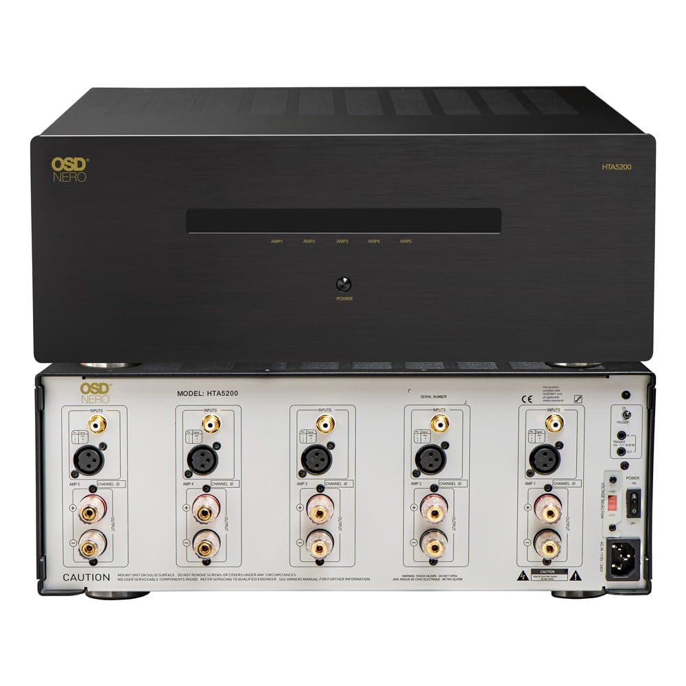 Photo 1 of OSD Audio Nero HTA5200 Multi Channel (5X) 210W/Ch Home Theater Amplifier