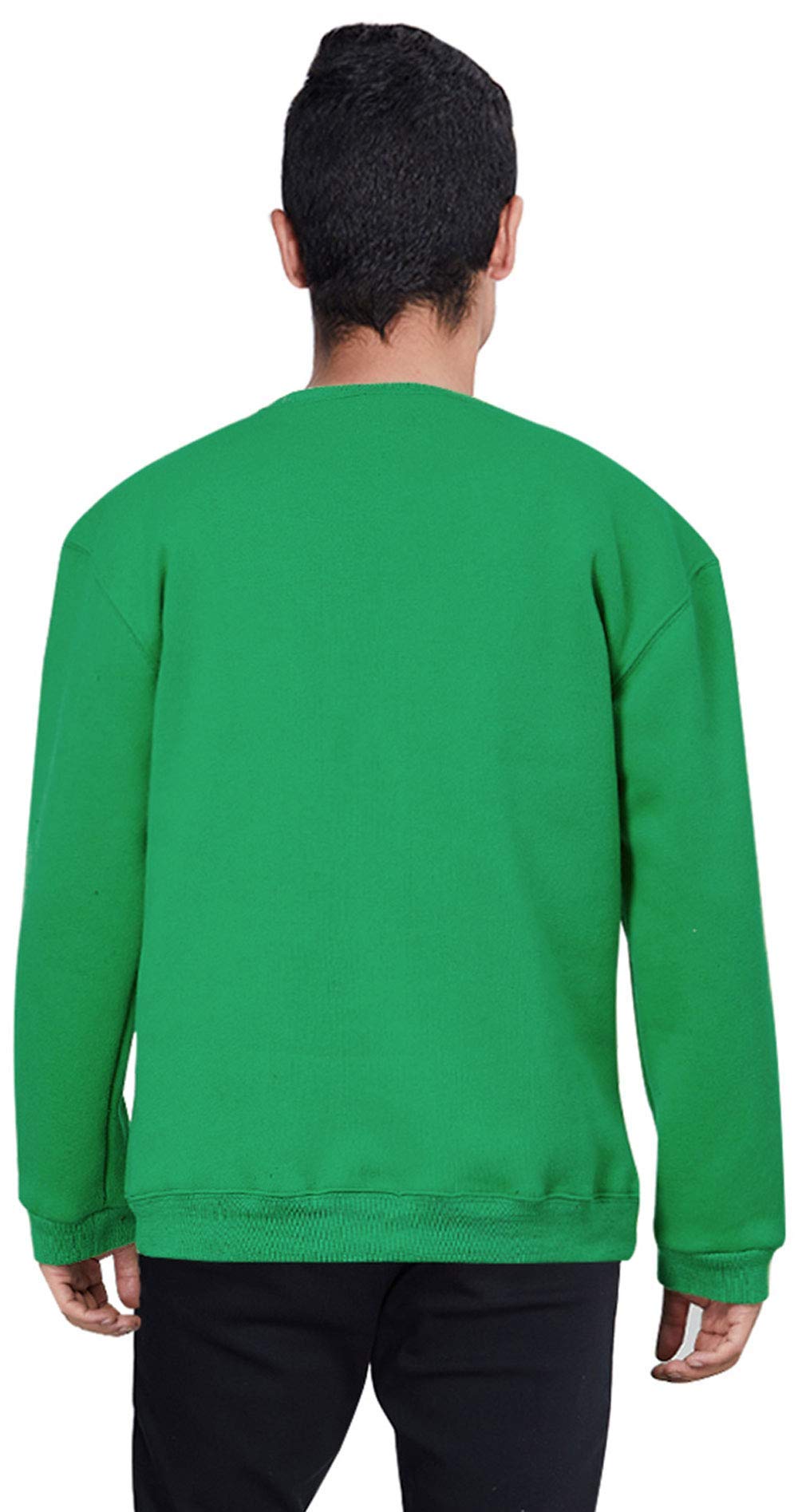 SKYRAINBOW Women Men Ugly Yas Santa Sweater Funny 3D Christmas Sweatshirt Printed Crew Neck Jumper Long Sleeve Thick Pullover for Party Outdoor L,Green