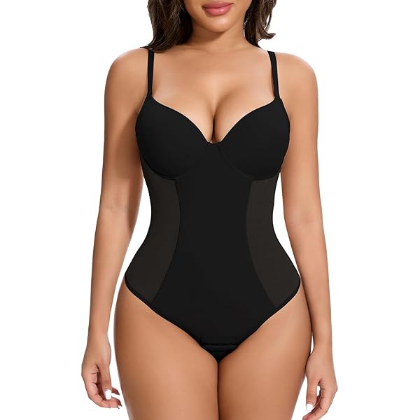 Underwire Bodysuit Women's Deep V Plunge - Backless & Adjustable For  Weddings & Dresses Shapewear Bodysuit