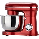 CULINARY CHEF Retro Electric Stand Mixer, 4.75 Quart / 4.5L, 8 Speeds with Whisk, Dough Hook, Flat Beater Attachments, Splash