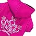 Zack & Zoey Crowned Crossbone Dog Hoodie with Skull & Crossbones and Rhinestones