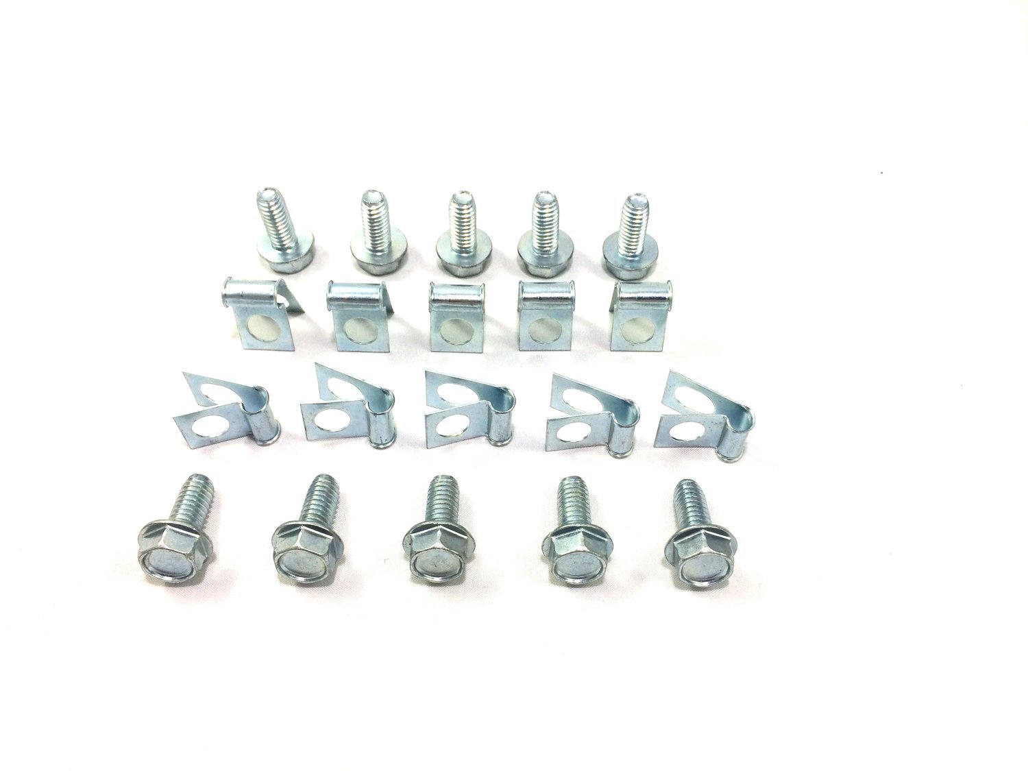 3/8" Brake/Fuel Line Clip with fastening bolts (20 Pieces