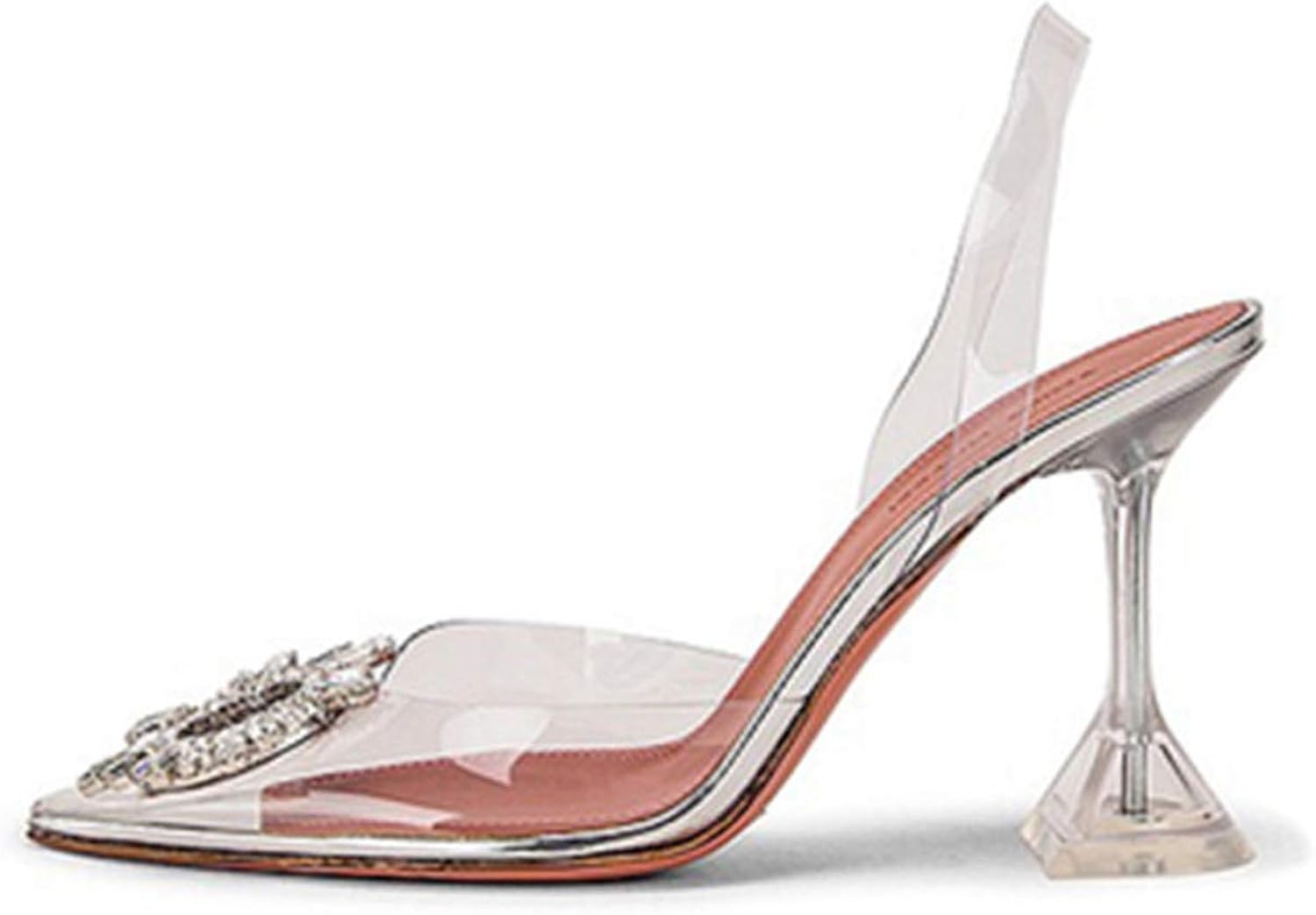 clear crystal sandals