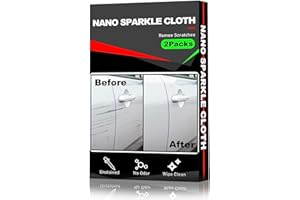 Liqui Moly 2 Pack Nano Sparkle Cloth for Car Scratches, Nano Magic Cloth Scratch Remover with Disposable Gloves, Easily Repair Paint Scratches and Water Spots