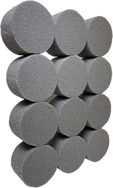 12 Dry Florist Foam Blocks (Cylinder Shape) for Crafts - Flower Arranging Accessories for Wedding โ image 1