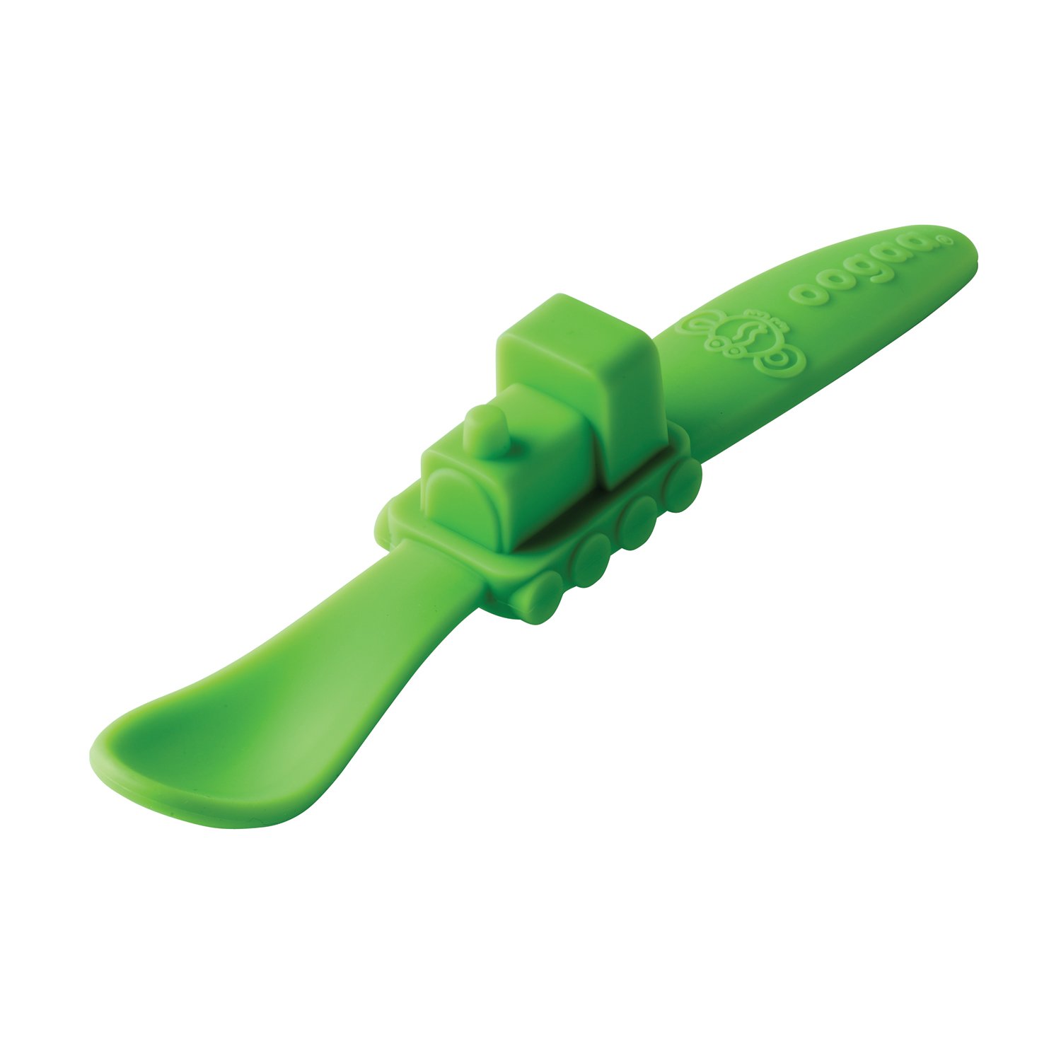 Oogaa S841 Silicone Train Spoon Green