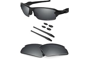 BLAZERBUCK Replacement Lenses & Sock Kit for Oakley Flak 2.0 OO9295 Sunglass