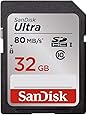SanDisk 32GB Ultra Class 10 SDHC UHS-I Memory Card Up to 80MB, Grey/Black (SDSDUNC-032G-GN6IN)