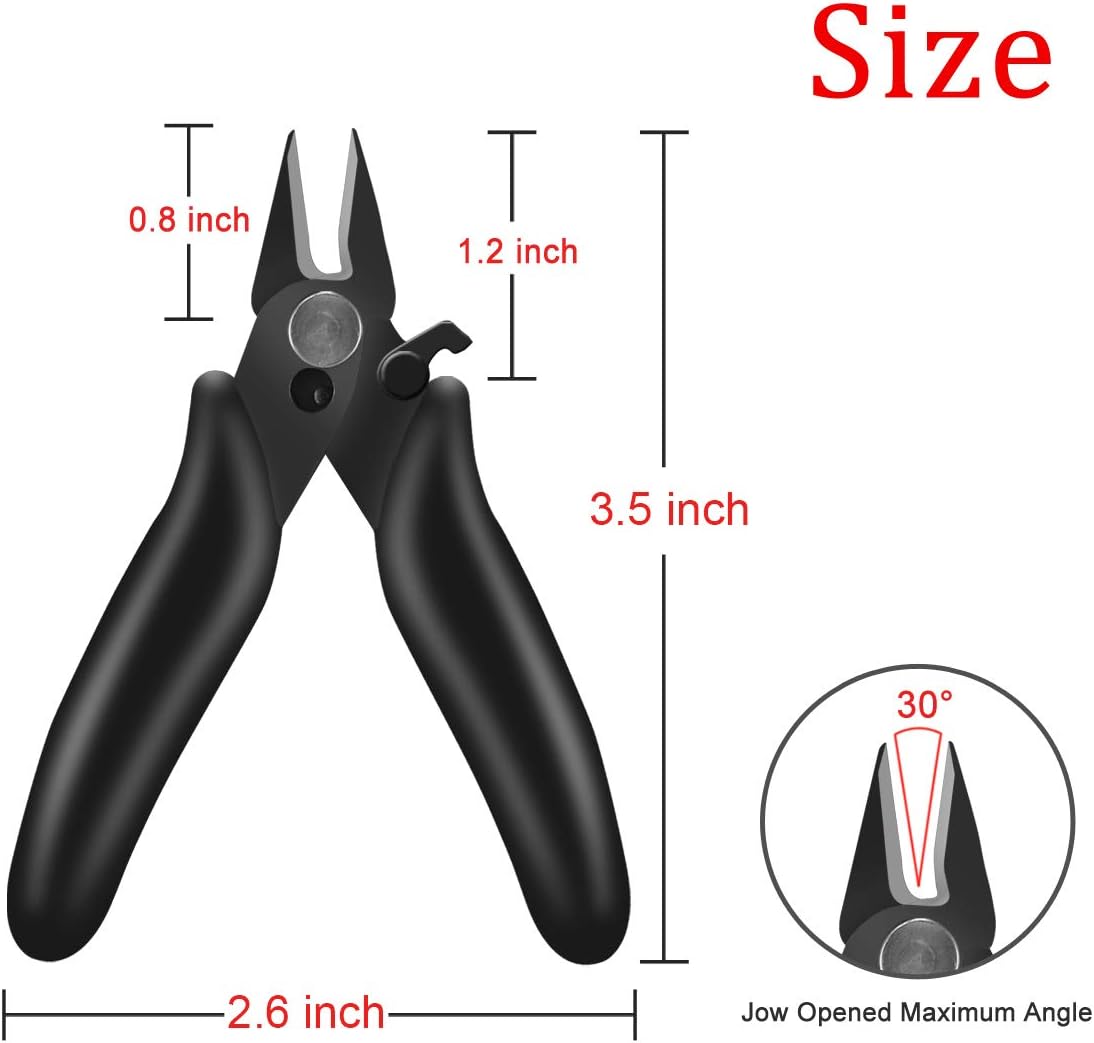 BOENFU Wire Cutter - Precision Side Cutter 6 Inch Cutting Pliers - - 