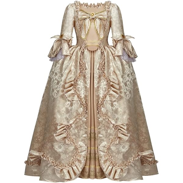 Halloween Victorian Costume Dress Women's Marie Antoinette Victorian Dress  - Renaissance Medieval Ball Gown With Flared Sleeves 18th Century Dress