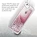 Maxdara iPhone 6 Plus iPhone 6S Plus Case, Glitter Liquid Case TPU Bumper Anti-Shock Sparkle Floating Bling Pretty Girls Women Case for iPhone 6 Plus 6S Plus 7 Plus 8 Plus 5.5 inches (Rosegold)