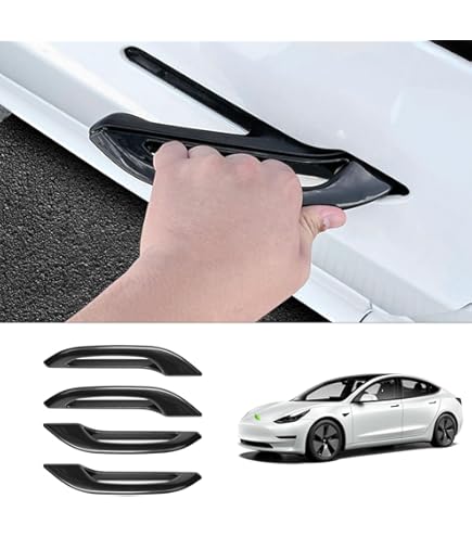 Lot De 4 Protections De Serrure De Porte Pour Tesla Modèle 3 Pour Model