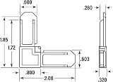 Prime-Line White Plastic Screen Frame Corner 5/16 x 3/4 Inch 50 Pack MP7729-50 view 3