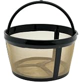 Tronmei 4-6 Cup Mini Reusable Coffee Filter for Mr. Coffee Black+Decker | 304 Stainless Mesh Filter Fits Mr. Coffee, Black+Decker, Mainstays Brewers, BPA Free, Replaces Paper Filters, 1 Pack