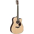 Yamaha FGX830C Solid Top Cutaway Acoustic-Electric Guitar, Natural