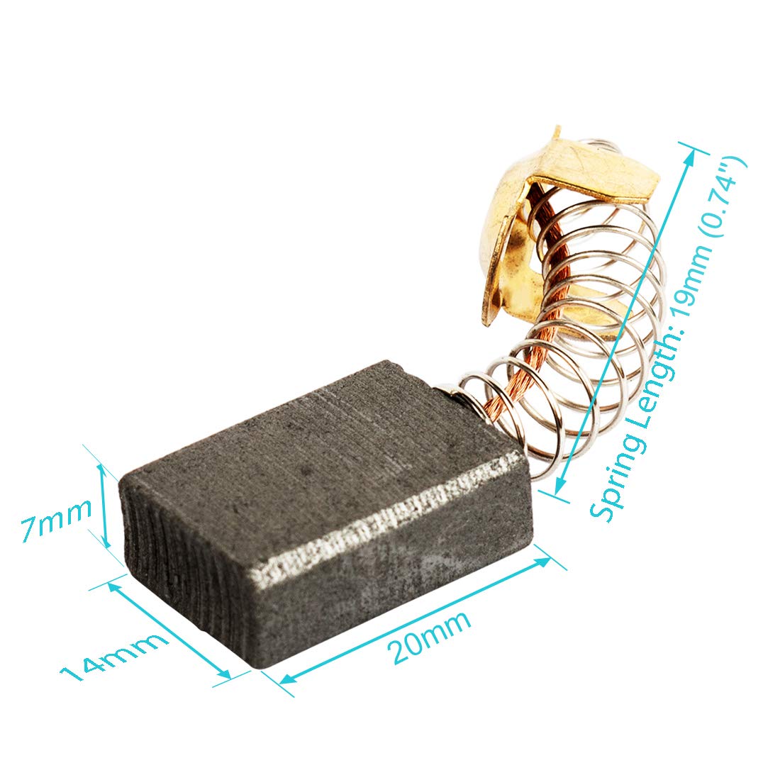 10 Pz/Set Spazzole Carbone Motore Utensile Elettrico Piumate - Foto 5