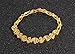 Girl Era Gold Plated Waves Blue/white Cubic Zirconia Bracelet Charm Tennis Bracelet for Womens(blue)