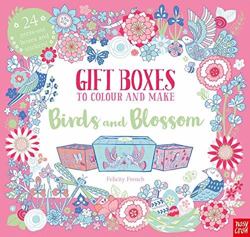 Gift Boxes to Colour and Make: Birds and Blossom (Colouring Book of Beautiful Boxes)