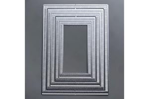 FANSOFTIKS Rectangle Border Metal Cutting Dies,Card Making and Scrapbooking Templates for DIY Greeting Cards,Embossing Stencils, Wedding/Birthday Decor (Congratulations/Blessing Designs)