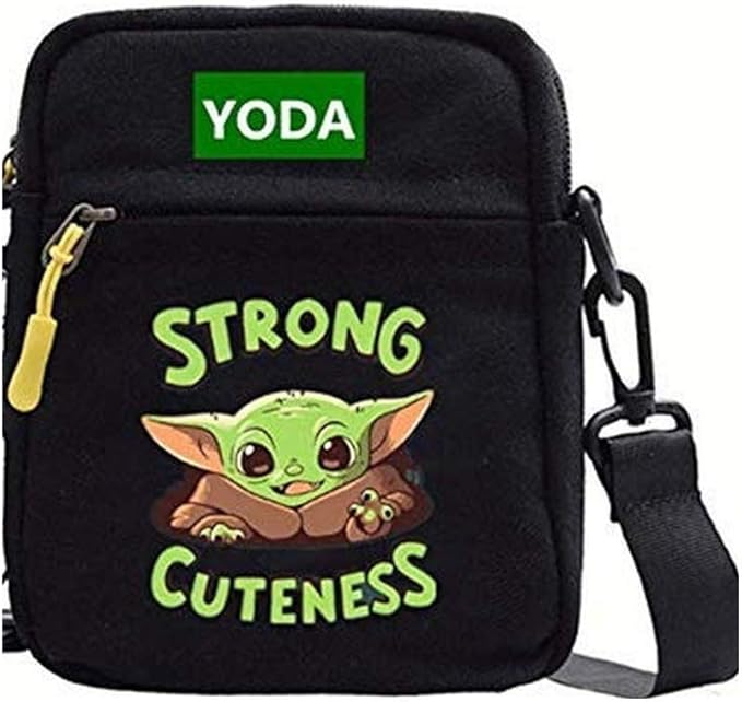 Baby Yoda Fashion Shoulder Bag Star Wars Cute Canvas Messenger Bag