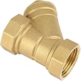 Akozon 1" BSP Brass Y Strainer Filter Valve Connector for Water Oil Separation view 8