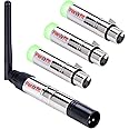 FENIXFIT Wireless DMX512 Transmitter Receiver No Latency DJ 2.4G DMX Wireless 1 Transmitter & 3 Receivers Long Transmission Range DMX Light Controller for LED Stage Disco Party Church Bar Lighting