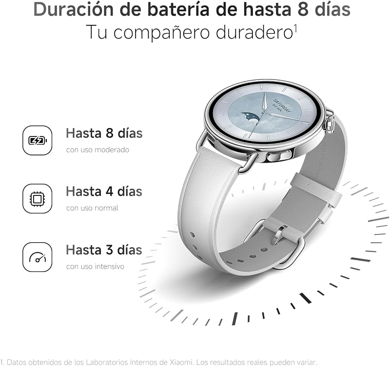 Watch S4 41mm, Smartwatch, Diámetro de 41 mm, Cuerpo Ultraligero de 32g, Pronóstico Menstrual, 150+ Modos Deportivos, Funciones de Seguridad, HyperOS 3, Correa milanesa (Dorado) — foto 4 de 8