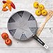 WaxonWare 11 Inch Non Stick Wok & Stir Fry Pan With STONETEC (A 100% PTFE, PFOA and APEO Free) Ceramic Coating & Induction Bottom + Free Table Trivet