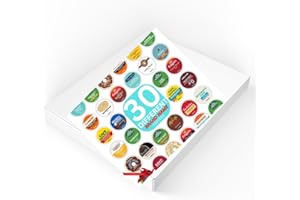 KUPIX Brand Name Variety Pack Coffee Pods K Cup Sampler Flavored, Dark, Medium & light Roast. All the Top Brands and Many More—for Keurig Brewers—1 box (30 Unique Pods)
