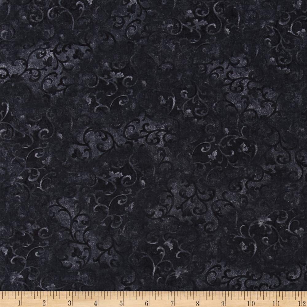 Wilmington Prints Essentials Scroll Black Fabric By The Yard