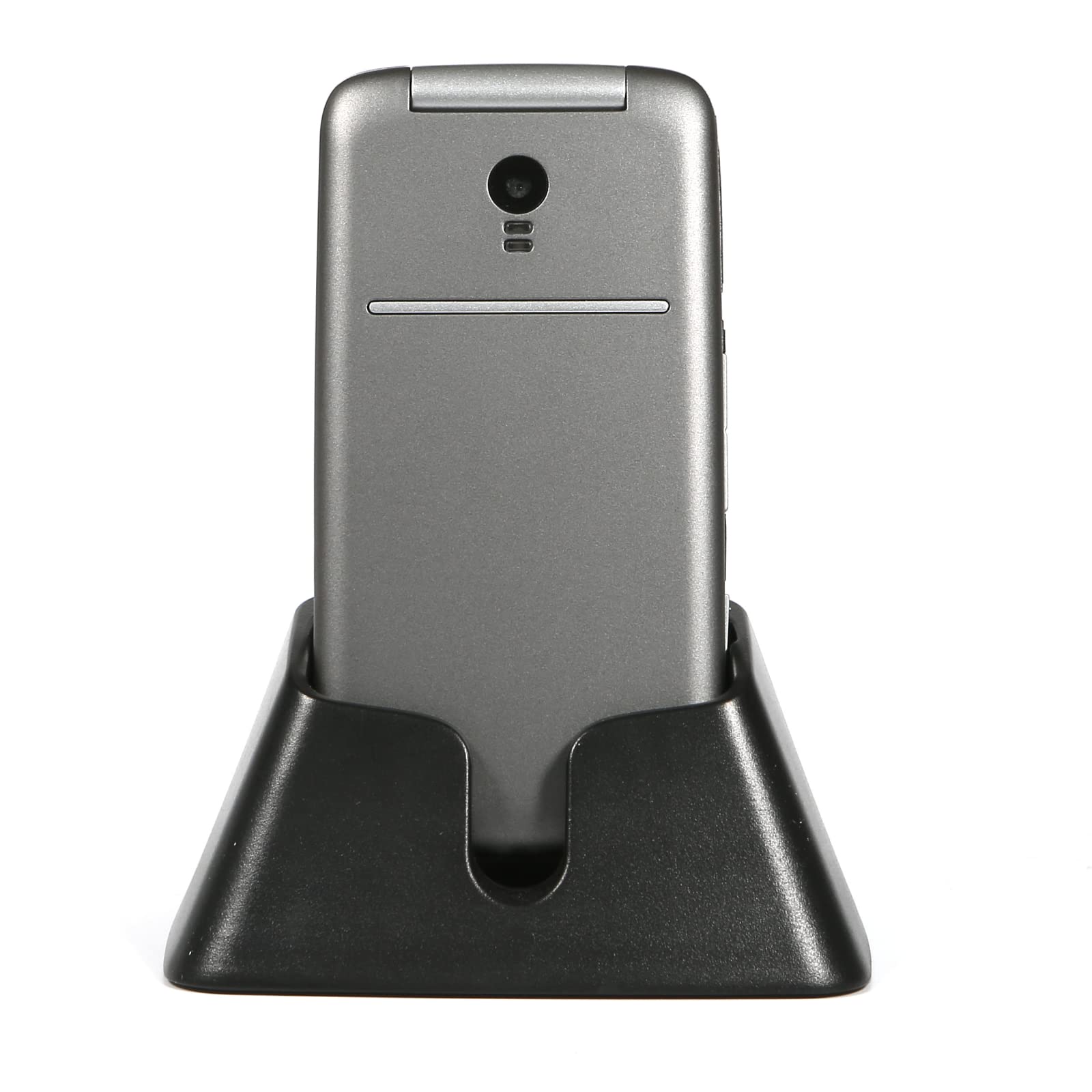 4G Volte Flip Mobile Phones Unlocked for Seniors, Big Buttons Cell Phone for Elderly & Kids, Clear Sound, SOS Button, Convenient USB-C & Charging Dock, Talking Numbers G3 Grey