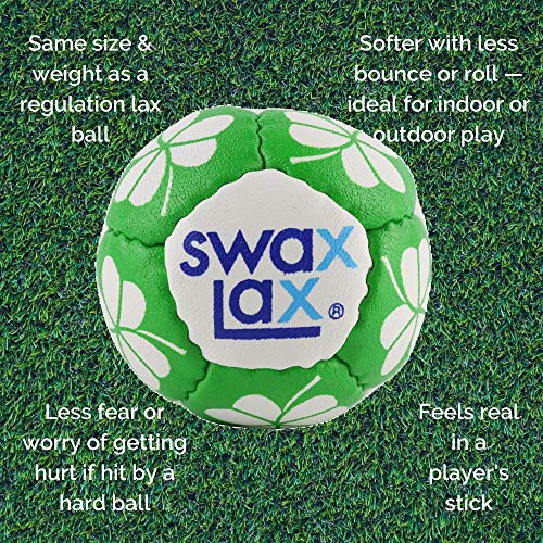 SWAX LAX Lacrosse Training Ball Indoor Outdoor Practice Less Bounce