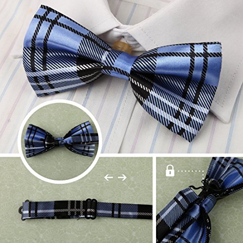 DBF0132 More Colors Various of Colors Woven Polyester Shopstyle Gift Pre-tied Bow Ties 5 Pack By Dan Smith - Thumbnail 4