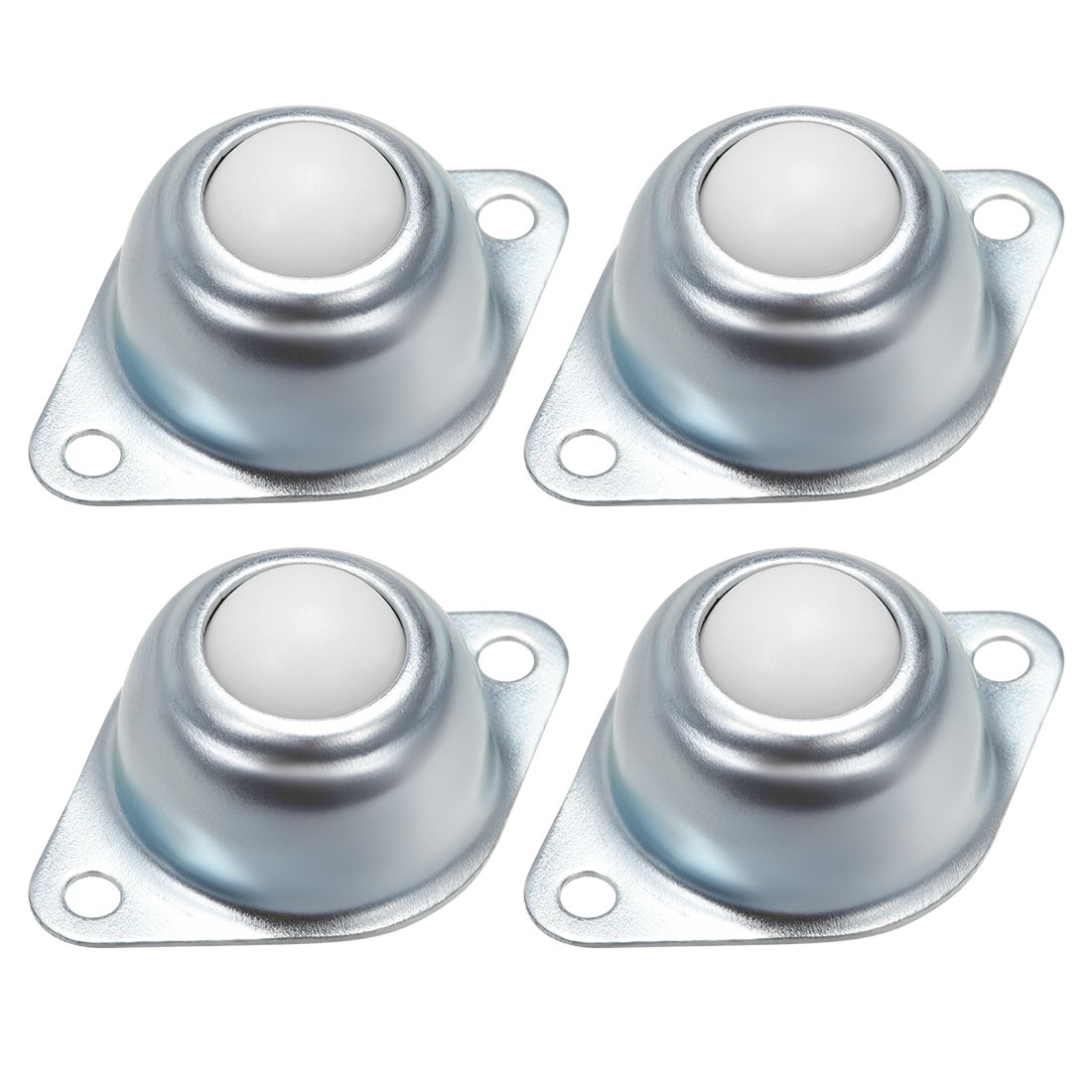 Sourcingmap Ball Transfer Bearing Unit 5/8 Inch Load 22Lbs Flange Mounted Nylon for Transmission Pack of 4