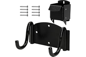 IRENPORU Wheelbarrow Hanger Holder for Garage Fits Most Wheelbarrow,Folding Chair,Black