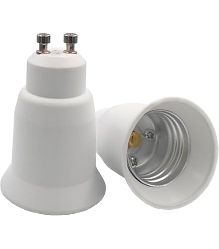 10 Pcs GU10 à E12 Extender Adaptateur Convertisseur Lampe Ampoule Douille Titulaire Blanc