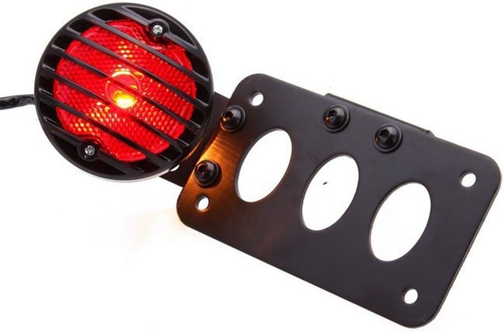 NATGIC Motorcycle Tail Light Brake Light 12V Running Light Indicator Lights License Plate Light Stop Light with Bracket - Image 3