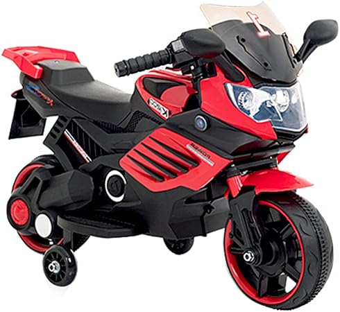 Amazon 子供用 電動 乗用 バイク 061 赤 乗用玩具 補助輪付 Cbk 061 Rd 電動乗用 おもちゃ