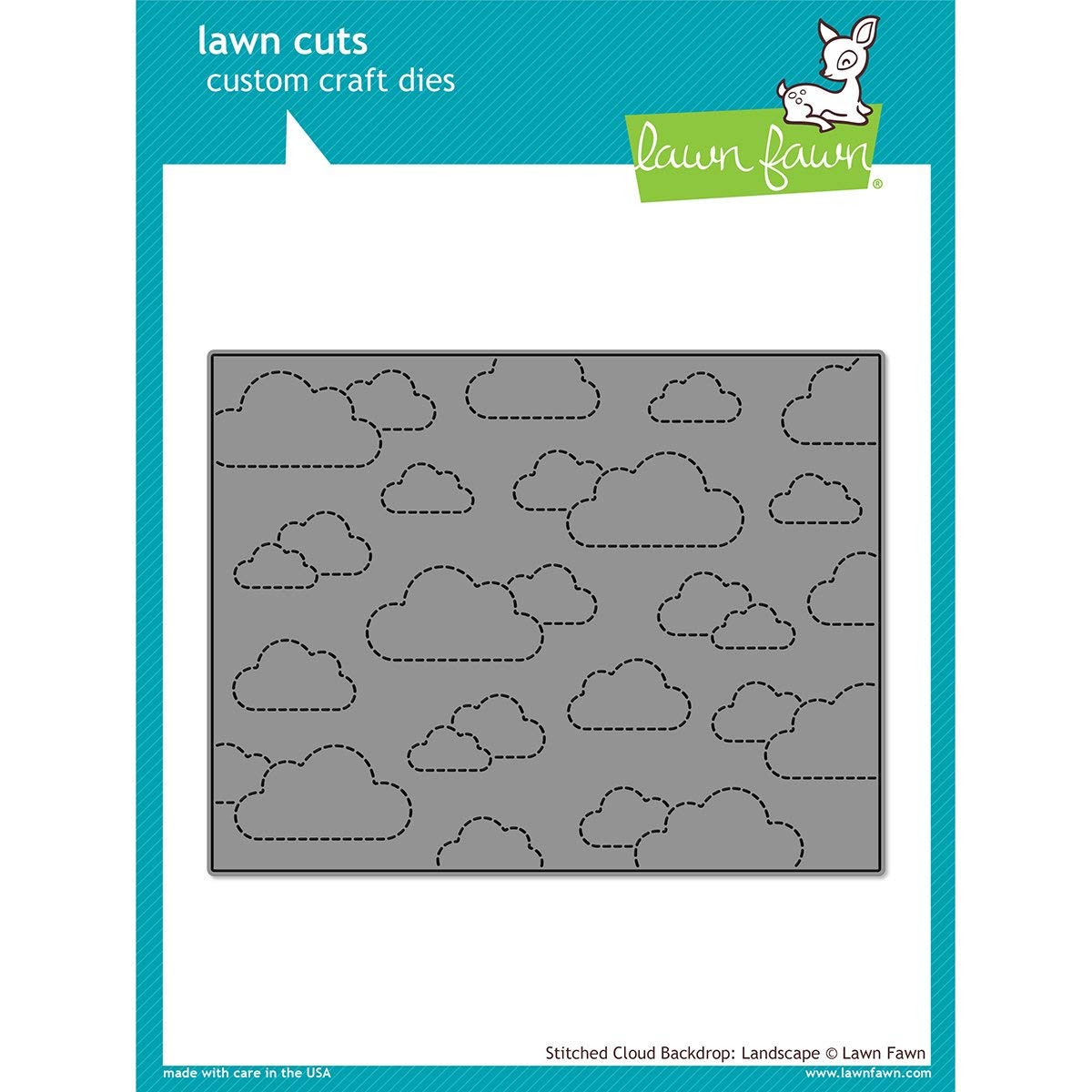 Lawn Cuts Custom Craft Die-Stitched Cloud Backdrop: Landscape