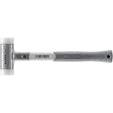 Halder SuperCraft Dead Blow Mallet, Non-Rebounding Hammer, Hard Nylon Inserts, Anti-Slip and Break-Proof 3 Component Handle, 40mm, 1.7 lbs.