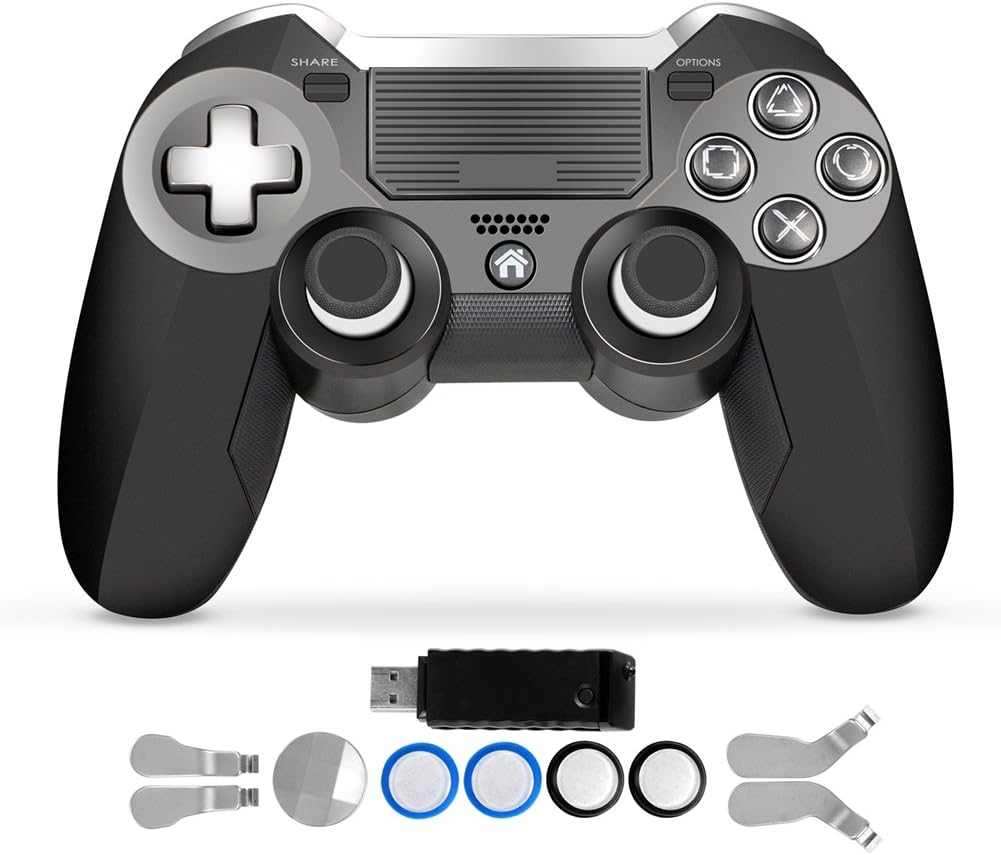 PS4 Controller,Modded Dual Vibration Elite PS4 2.4G Wireless Game Controller with Paddles Joystick for Play Station 4 Video Gaming Console