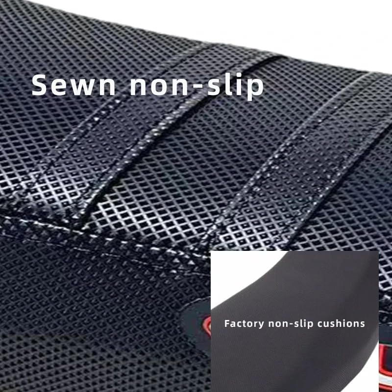 Motorcycle Pro Ribbed Rubber Gripper Soft Seat Cover for Surron Sur-Ron Lightbee Light Bee X S Off-Road Electric Vehicle E-Bike (black)