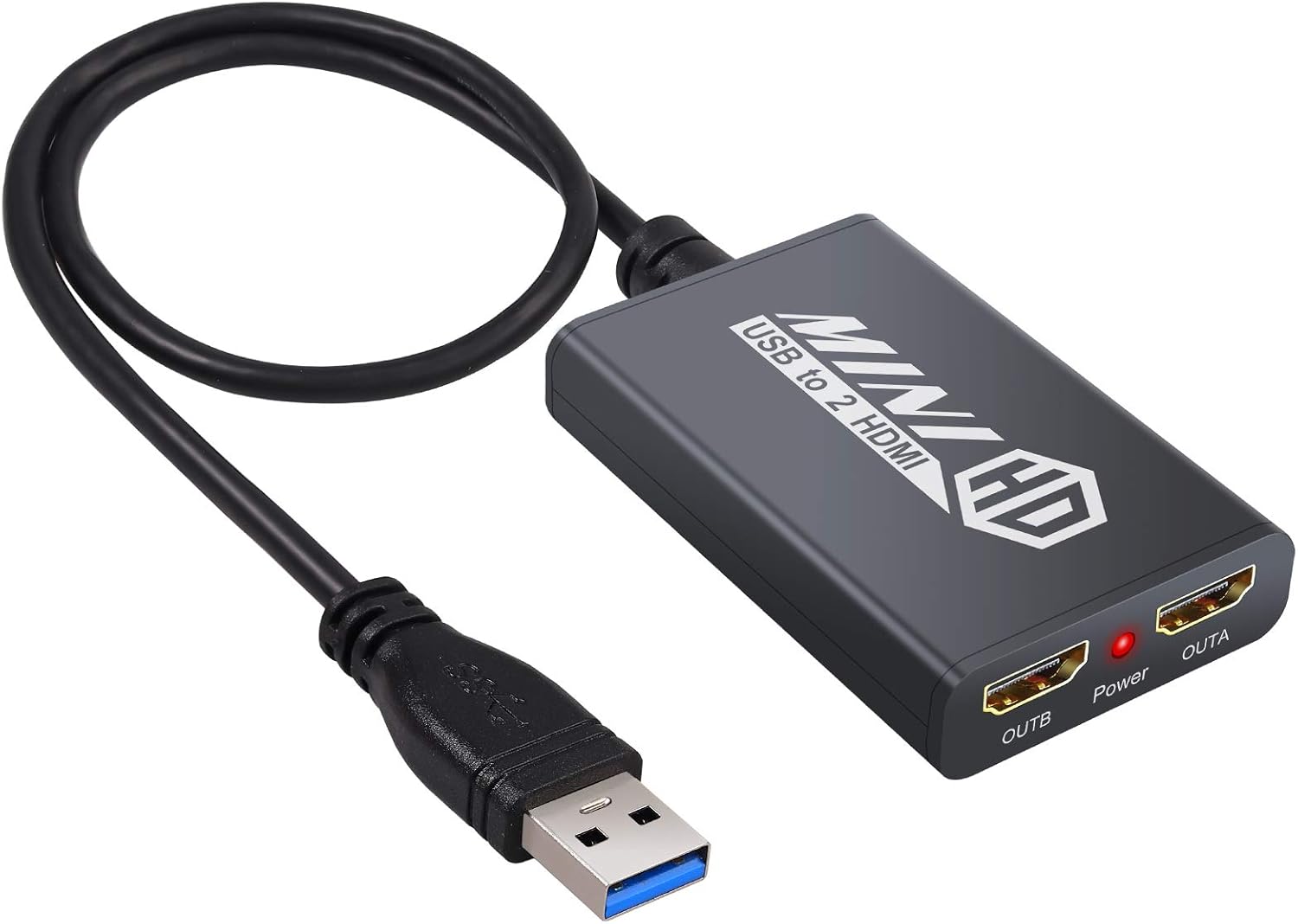 LiNKFOR USB 3.0 to Dual HDMI Adapter 1080P Dual HDMI USB 3.
