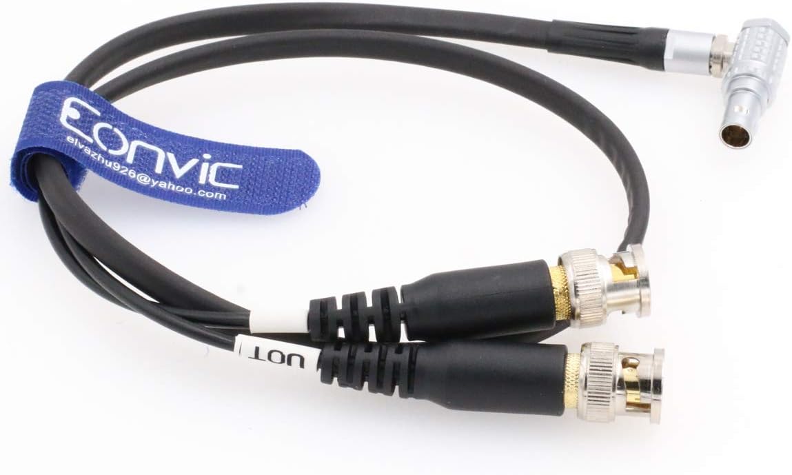 Eonvic Right Angle 0B 5 Pin Male to BNC TIME Code Input Output Cable for Sound Devices XL LB2 - Image 4